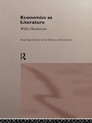 cover image of Economics as Literature